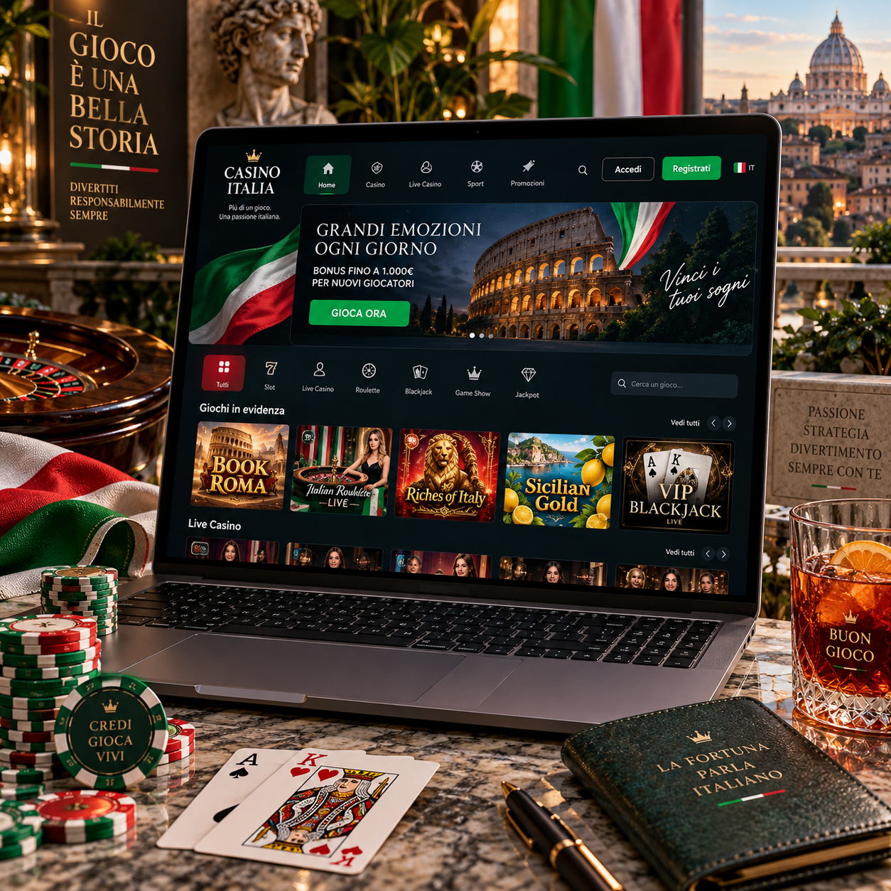 Casinò online in Italia 2026: guida completa per scegliere piattaforme sicure, bonus vantaggiosi e giochi affidabili